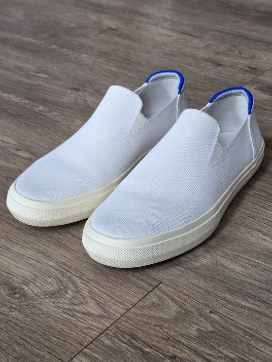 ROTHY\'S White Slip-On Canvas Sneakers (Men Size 9.5 - Fits Like a Size 9 US) main image 5